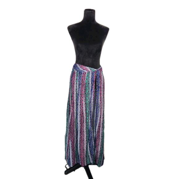 Nwt Caroline Constas Hera Multi Snake Print Silk Blend Cover up Skirt Size Small - Picture 3 of 10